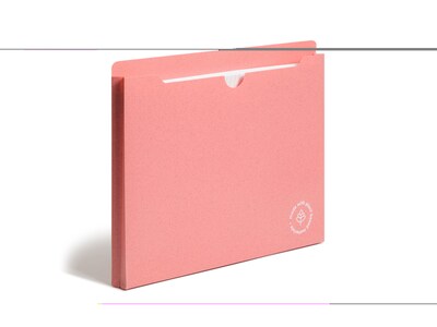 U Brands U-Eco Plastic File Jackets, 1" Expansion, Letter Size, Assorted Colors, 10/Pack (6595U01-12)