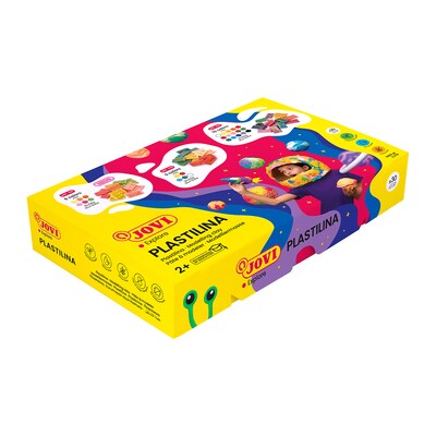 JOVI Plastilina Modeling Clay, Display Box of 30 Bars, Standard Colors (JOV70S)