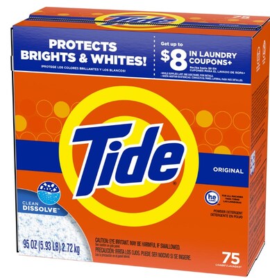 Tide Powder Laundry Detergent, 75 Loads, 95 oz. (84997)
