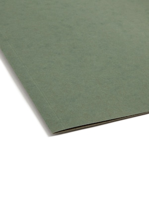 Smead Box Bottom Hanging File Folders, 1" Expansion, Letter Size, Standard Green, 25/Box (64239)