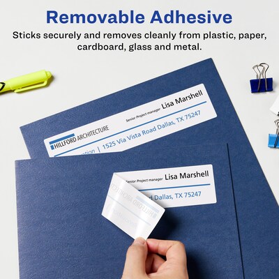 Avery Laser/Inkjet Rectangle Multipurpose Labels, 3-1/4 x 8-3/8, White, 300 Labels/Box (94251)