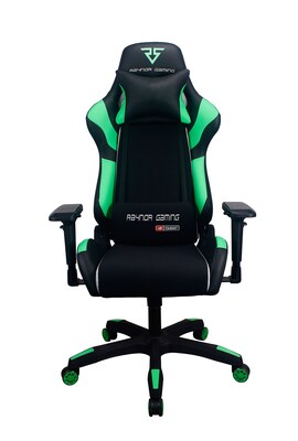 Raynor Group Energy Pro Series Fabric/Polyurethane Gaming Chair, Black/Green (G-EPRO-GRN)