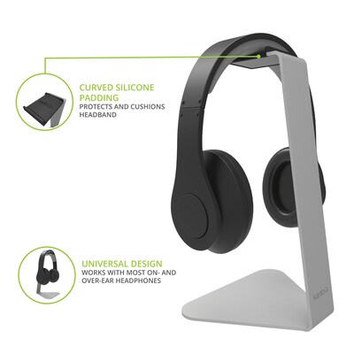 Kanto Universal Headphone Stand, Silver (H1S)