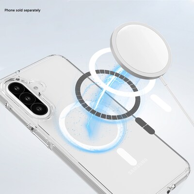 SaharaCase Venture Wallet Case for Galaxy A26 5G, Shock Absorbing, Clear/Scorpion Black (CP00728)