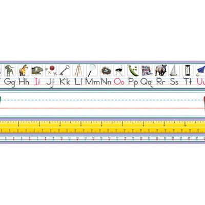 North Star Teacher Resources Primary Traditional Manuscript Desk Plate, 4" x 17.5", 36/Pack (NST9040)