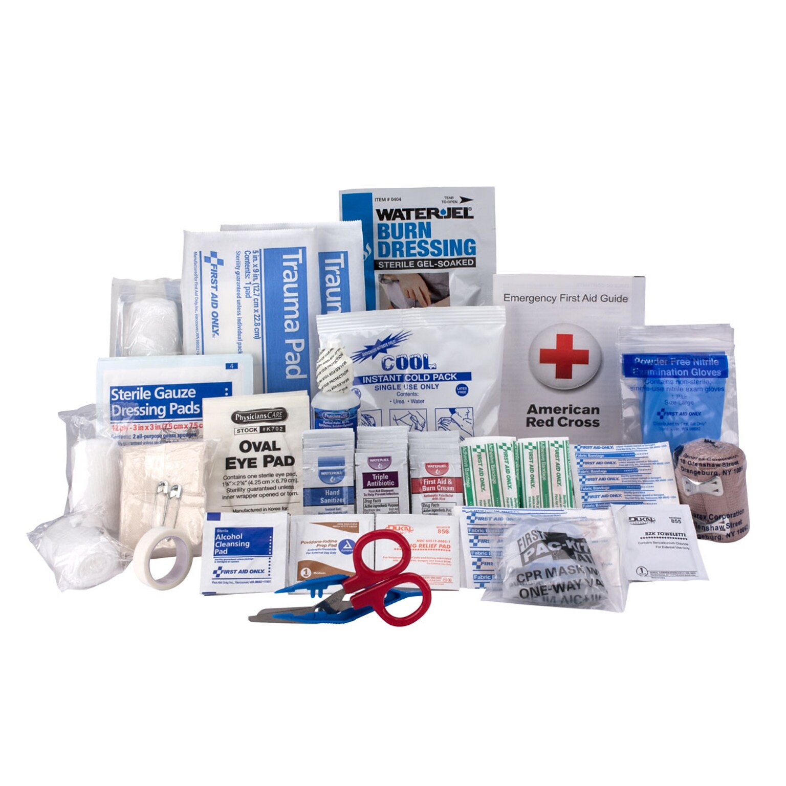 First Aid Only First Aid Kit Refill, ANSI 2015 Class A+, 50 People, 183 Pieces (90617)