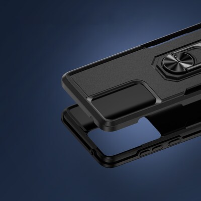 SaharaCase Raider Series Rugged Case for Motorola G Stylus 5G, Shock Absorbing, Scorpion Black (CP00578)