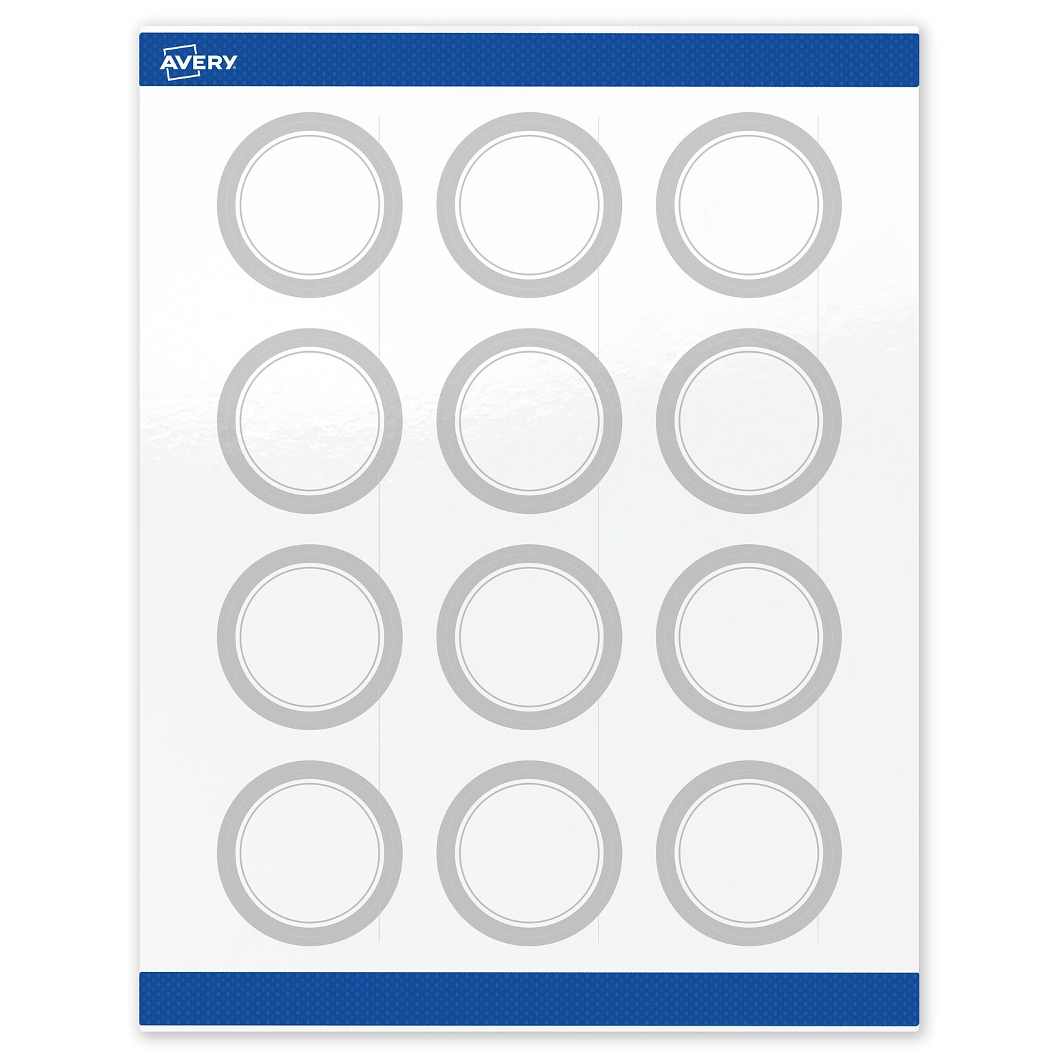 Avery Laser/Inkjet Circle Multipurpose Labels, 2 Dia., White, 60/Pack (S00-F39)