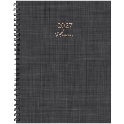 2027 Willow Creek 8.5 x 11 Calendar Year Weekly & Monthly Standard Planner, Graphite (66362)