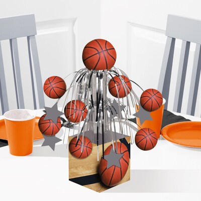 Creative Converting Basketball Centerpiece, 3/Pack (DTC267964CNTR)