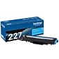 Brother TN-227 Cyan High Yield Toner Cartridge, Print Up to 2,300 Pages (TN227C)