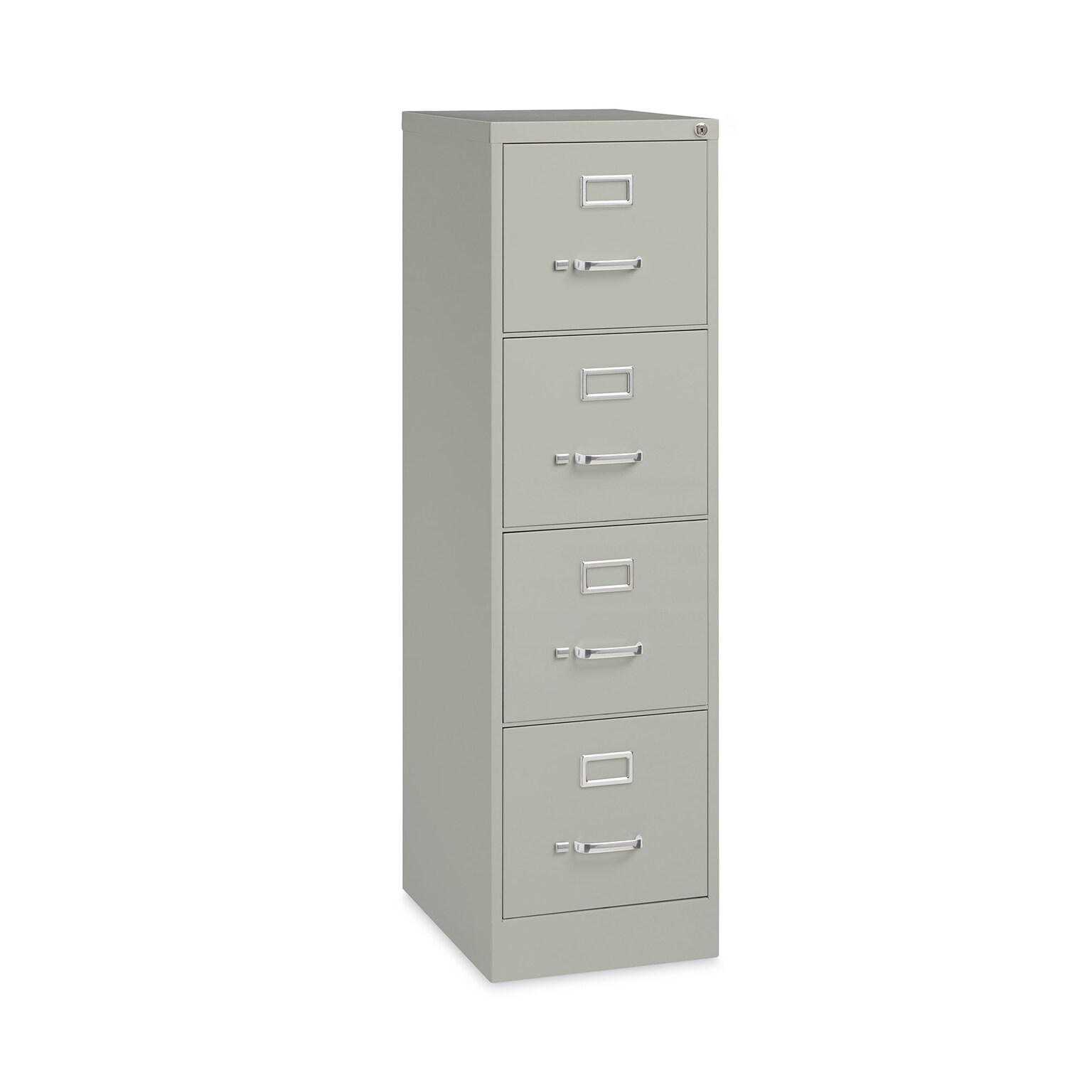 Alera Vertical Letter File Cabinet, 4 Letter-Size File Drawers, Light Gray, 15 x 22 x 52