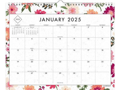 2025 Cambridge GreenPath 15 x 12 Monthly Wall Calendar (GP49-707-25)