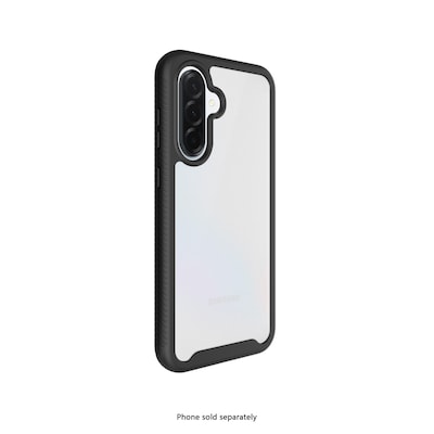 SaharaCase Raider Series Phone Case for Samsung Galaxy A37, Shock Absorbing, Clear/Black (CP01106)