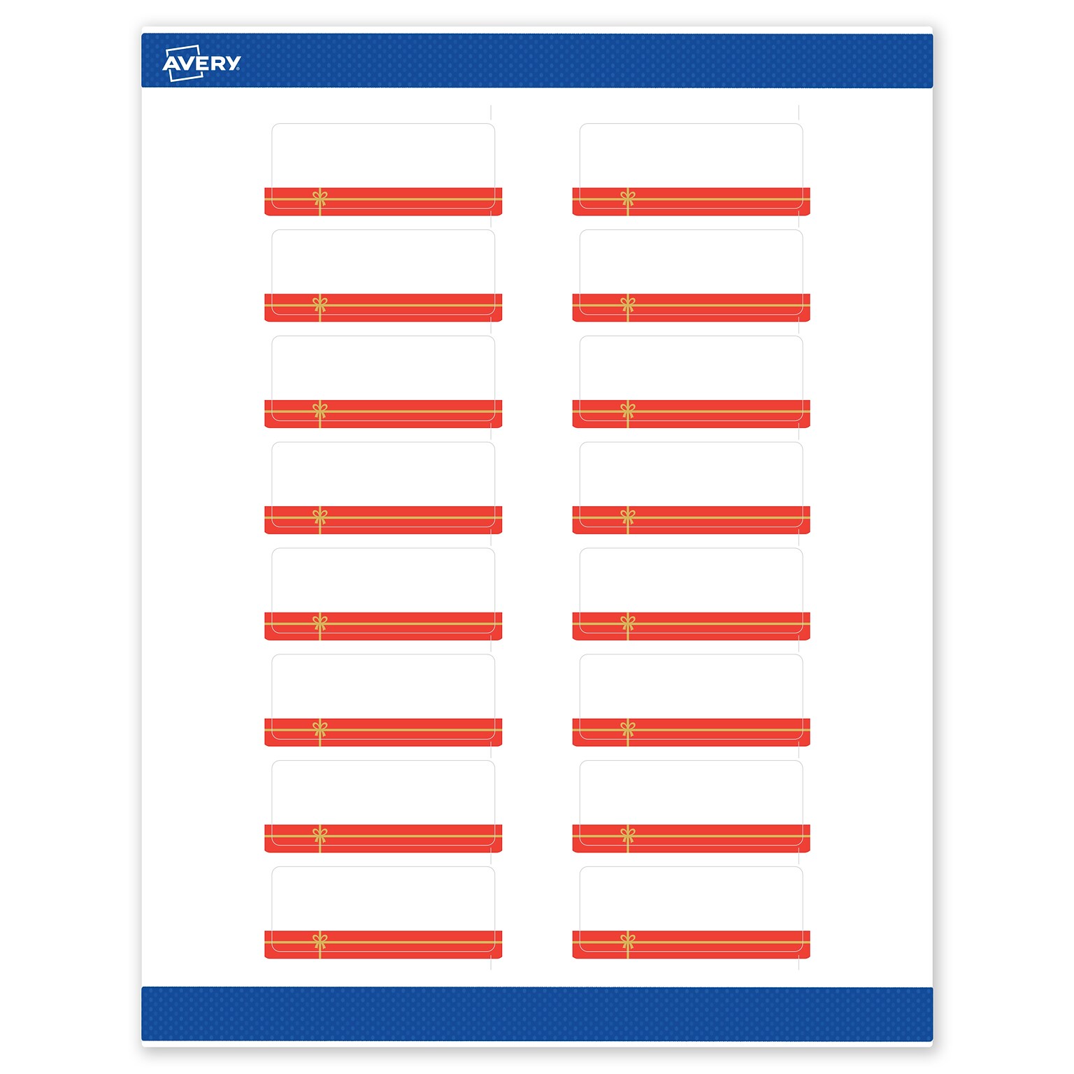 Avery Rectangle Multipurpose Labels, 1 x 2-5/8, White, 160/Pack (19479370547)