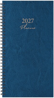 2027 Willow Creek 3.5 x 6.5 Calendar Year Weekly & Monthly Standard Planner, Blue (67338)