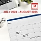 2024-2025 Staples 22" x 17" Academic Monthly Desk Pad Calendar, Navy  (ST59497-23)