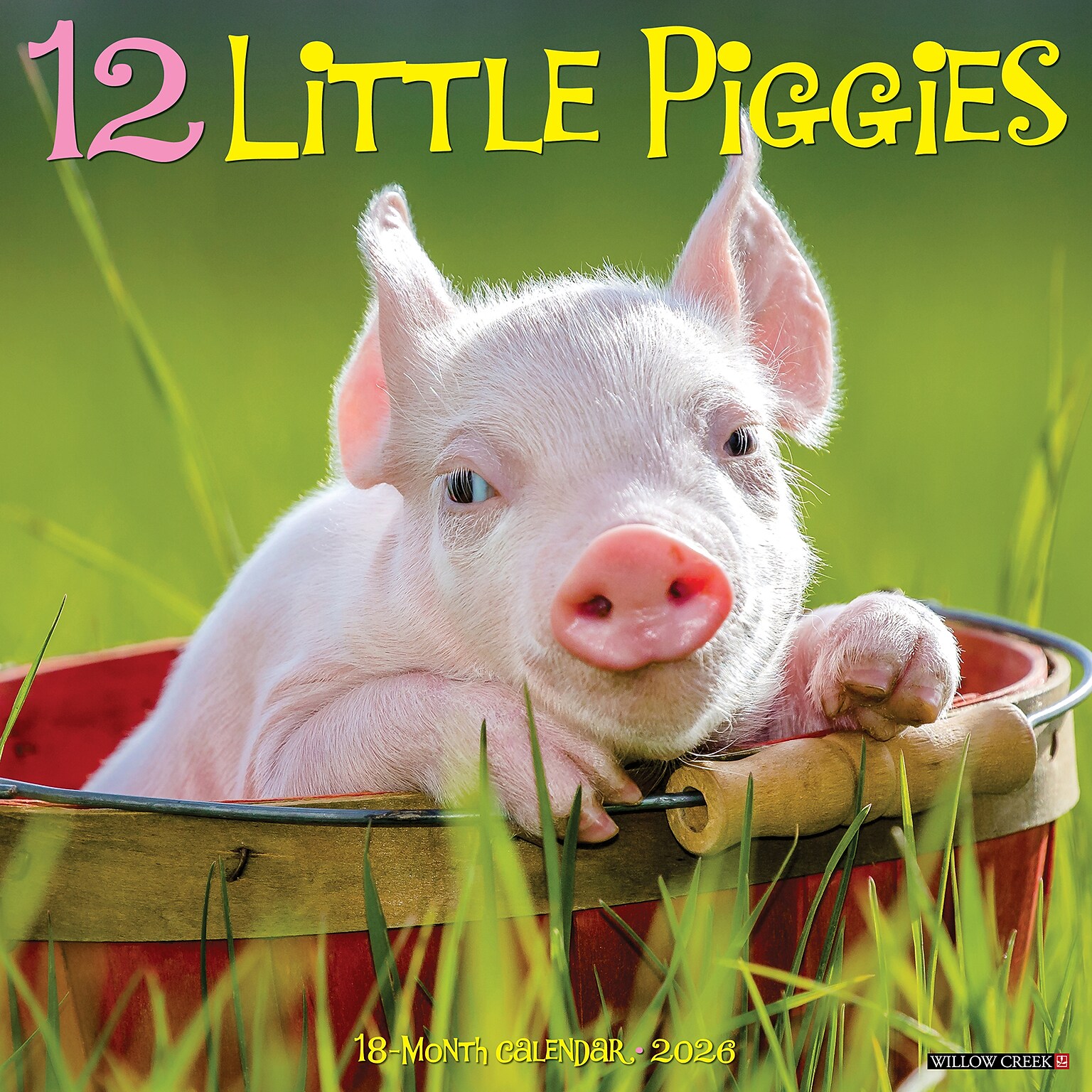 2026 Willow Creek 12 Little Piggies 12 x 12 Monthly Wall Calendar (55298)