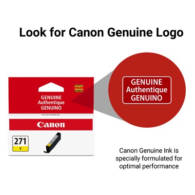 Canon 271 Yellow Standard Yield Ink Cartridge (0393C001)