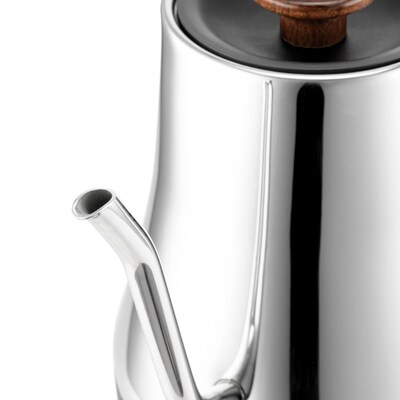 Melitta Precision Pour X Pour Over Gooseneck Spout Kettle, Silver (MPK004PULST0)