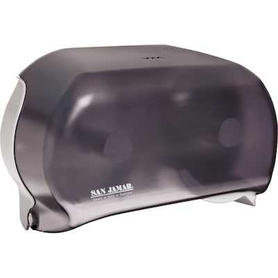 San Jamar Dual Roll Tissue Dispenser, Black Pearl (SJMR3600TBK)