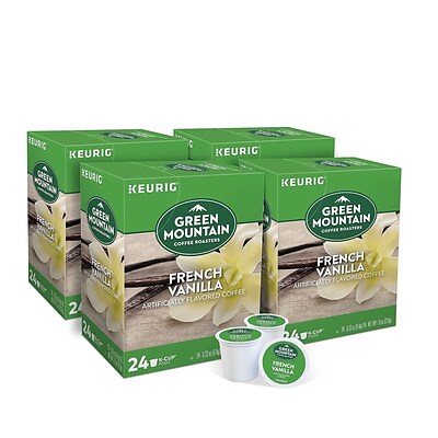 Green Mountain French Vanilla Coffee, Keurig® K-Cup® Pods, Light Roast, 96/Carton (6732)