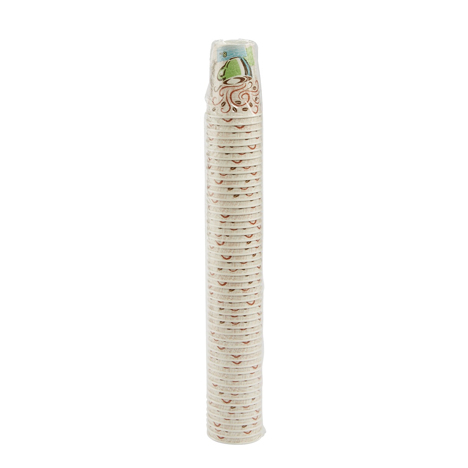 Dixie PerfecTouch Insulated Paper Hot Cups, 8 oz., Coffee Haze, 50/Pack (5338CD)