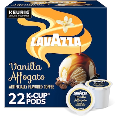 Lavazza Vanilla Affogato Coffee Keurig K-Cup Pods, Light Roast, 22/Box (5000384733)