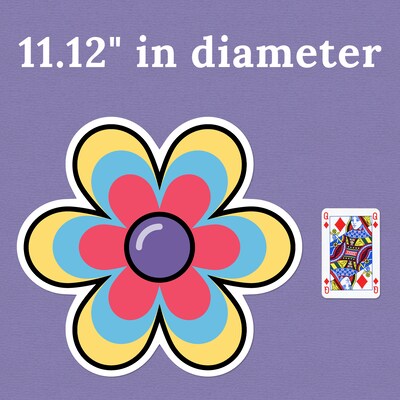 Carson-Dellosa Happily Ever Elementary Retro Remix Jumbo Flower Cutouts (120655)