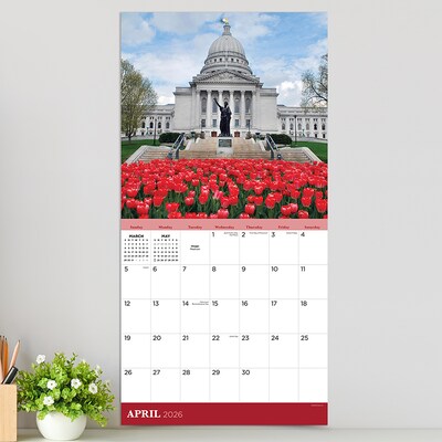 2026 TF Publishing Wisconsin 12" x 12" Monthly Wall Calendar (26-1041)