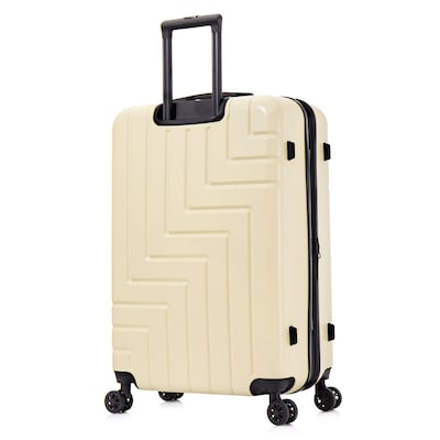 DUKAP Zahav 3-Piece Hardside Spinner Luggage Set, TSA Checkpoint Friendly, Sand (DKZAHSML-SAN)