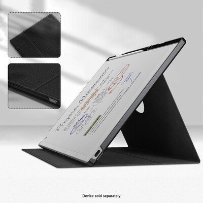 SaharaCase Venture Series Bi-Fold Folio Case for reMarkable Paper Pro, Black (TB00429)