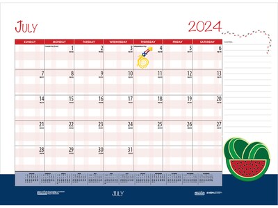 2024 House of Doolittle Seasonal 18.5" x 13" Monthly Desk Pad Calendar (1396-24)
