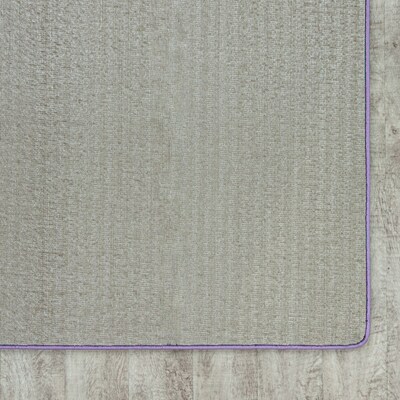 Joy Carpets Just Kidding Polyester 12' x 7'6" Machine Tufted Rug, Violet (623S-04)