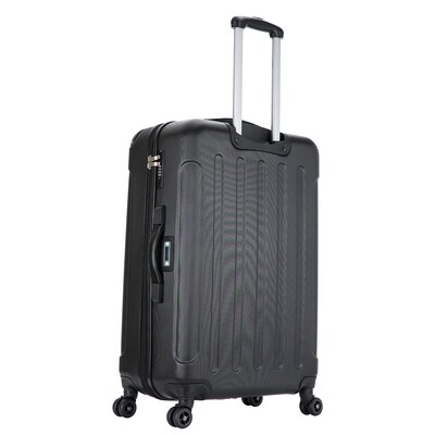 DUKAP Intely 28" Hardside Suitcase, 4-Wheeled Spinner, TSA Checkpoint Friendly, Black (DKINT00M-BLK)