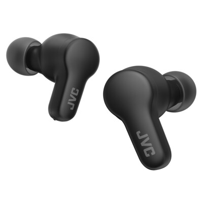 JVC Gumy Wireless Earbuds, Bluetooth, Black (JVCHAA7T2B)