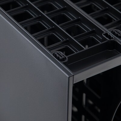 Thinkspace Literature Organizer 8-Compartment Literature Organizers, 21" x 12.25", Black (39443)