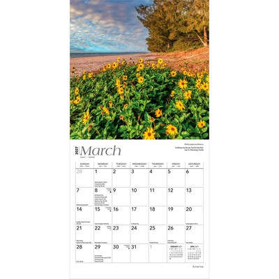 2027 BrownTrout America 7" x 7" Monthly Wall Calendar, Assorted Colors (9798330709526)