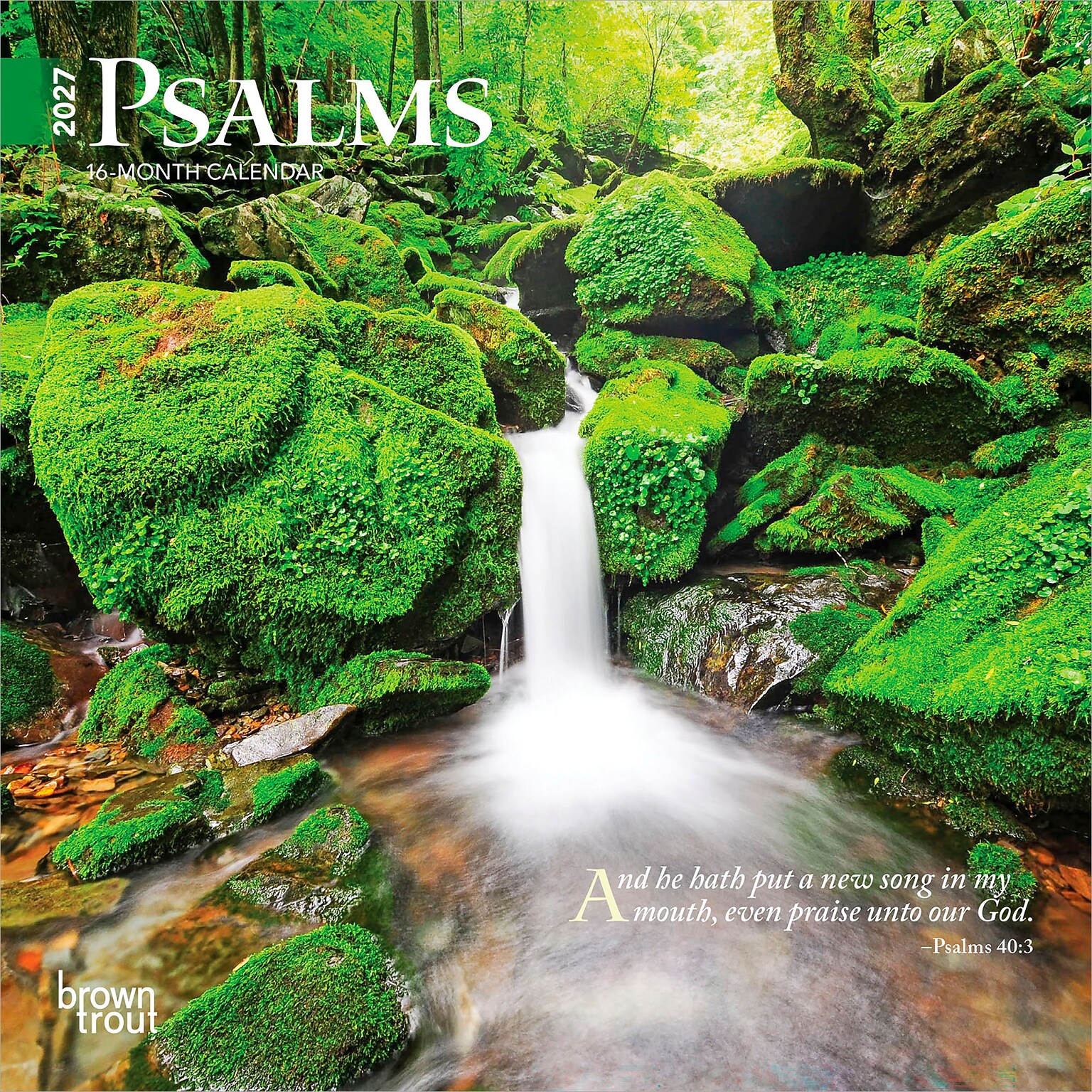 2027 BrownTrout Psalms 7 x 7 Monthly Wall Calendar (9798330709632)
