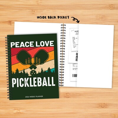 2026 Willow Creek Pickleball 6.5" x 8.5"  Weekly & Monthly Planner, Paperboard Cover (56684)