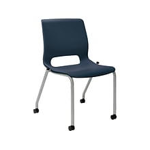 HON Motivate Office Stacking Chair, Regatta/Platinum, 2/Carton (HMG1.N.S.RE.PLAT)