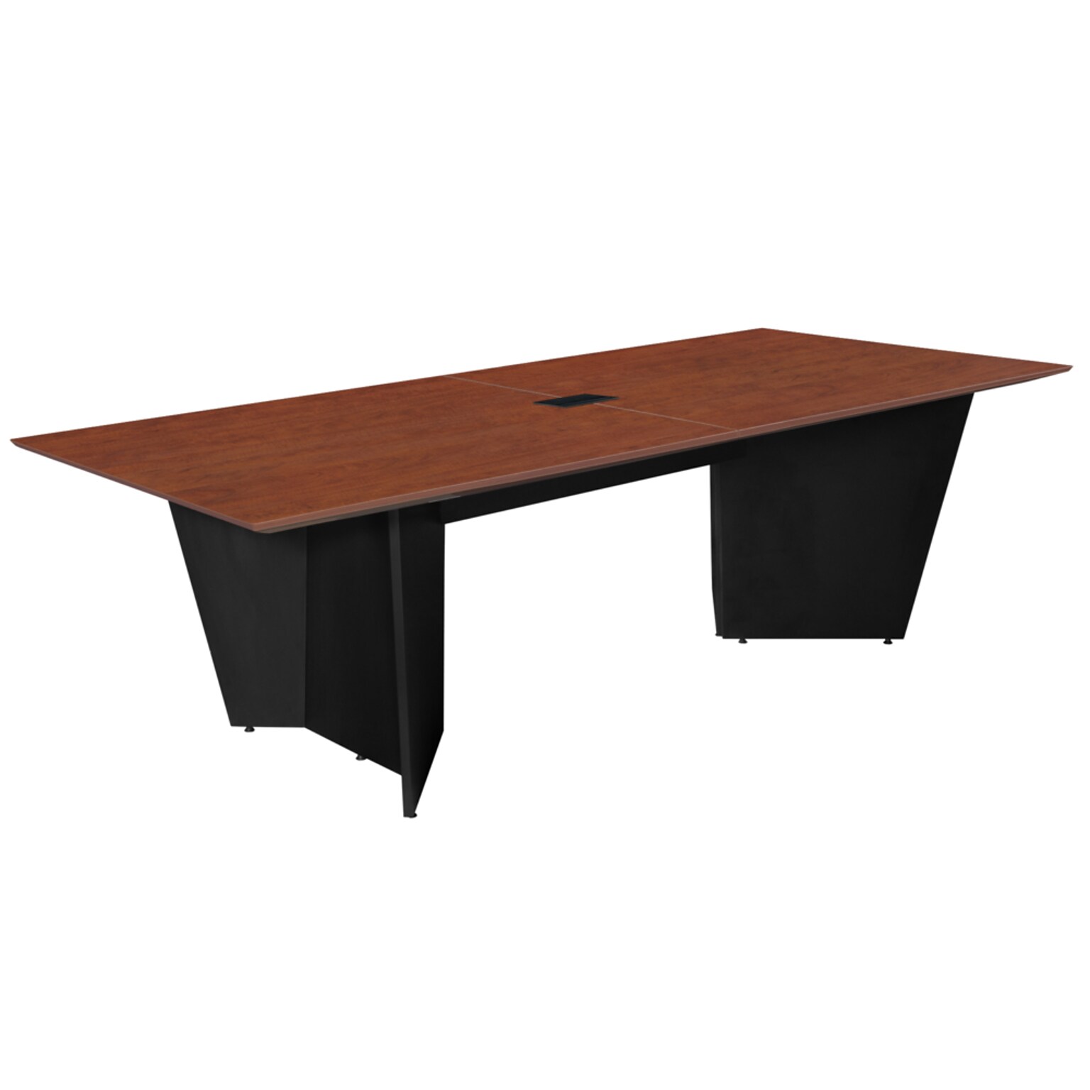 Regency Array 96W x 48D Conference Table With Grommet, Cherry/Black (ACT9648CHBK)