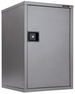 FireKing FireShield Storage Cabinet, Fire Resistant, Single Door w/ Key Lock, Silver (HSC-3422-DST)