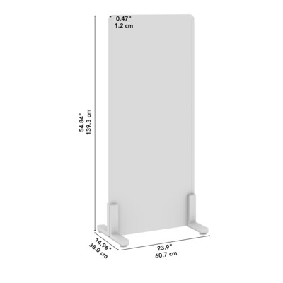 Bush Business Furniture Fabric Freestanding Privacy Panel, 55"H x 24"W, Warm Beige (PSP224WB-03)