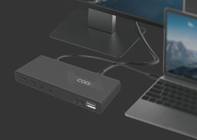 CODi Centro1200 Dual 4K USB-C DisplayLink Docking Station (A01200)