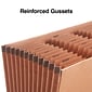 Staples® Heavy Duty Reinforced Accordion File, Monthly Index, 12-Pocket, Legal Size, Brown (595370)