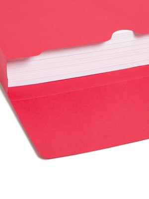 Smead 2 Expansion Wallet with String, Letter Size, Red, 10/Box (77205)