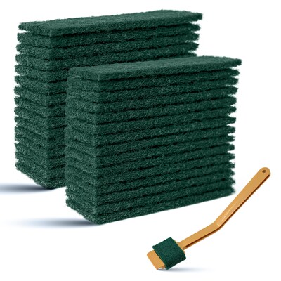 BISON LIFE Slicer EZ Non Woven Scrub Pads, Green, 720 Pads/Pack (BPKH-ES-SSP-GR-60A)