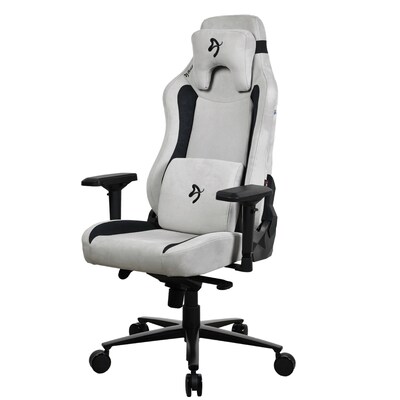 Arozzi Vernazza Supersoft Fabric Ergonomic Racing Gaming Chair, Light Grey (VERNAZZA-SPSF-LG)