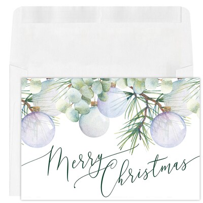 Custom Hunter Watercolor Cards, with Envelopes,  7 x 5  Holiday Card, 25 Cards per Set